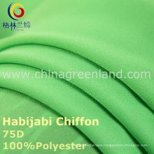 75D Polyester Chiffon Habijabi Fabric for Garment Dress (GLLML235)